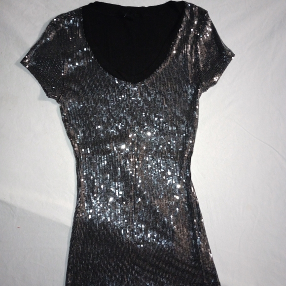 Love Tease Sequin Tee Shirt Clubbing Party Sexy Flirty Indie Sleeze Streetwear - Picture 8 of 16